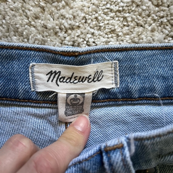 Madewell Women’s The Perfect Vintage Jean Distressed Raw Hem Light Wash Size 24 - Picture 2 of 11